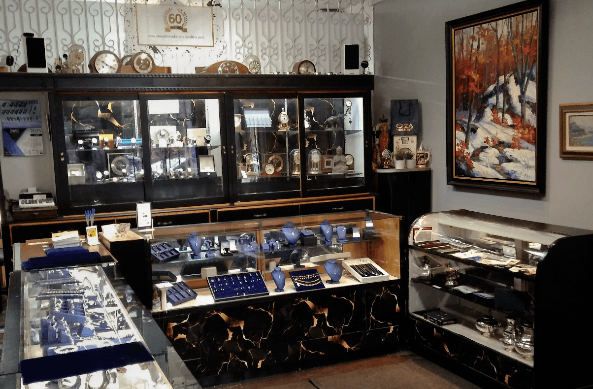 Interior of the OTA Watchmaker and Jewellery Co. workshop in Montréal